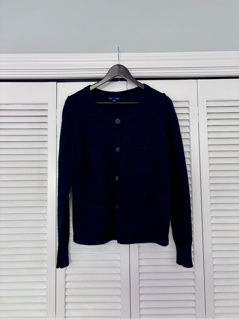 GAP Navy Button-Up Women's Cardigan